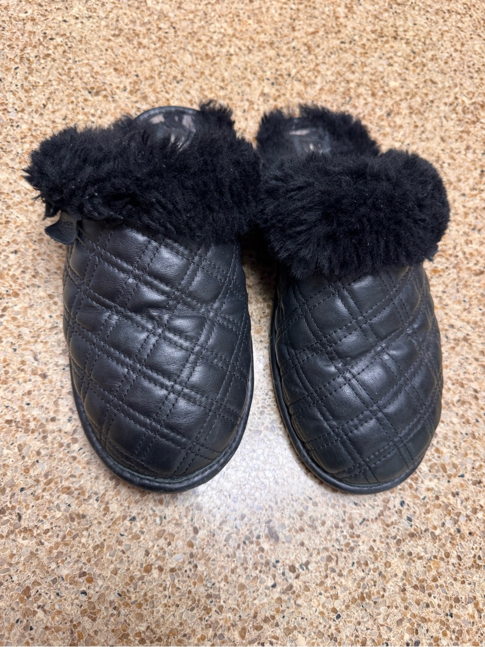UGG Scuffette II Quilted Black Clog Slippers